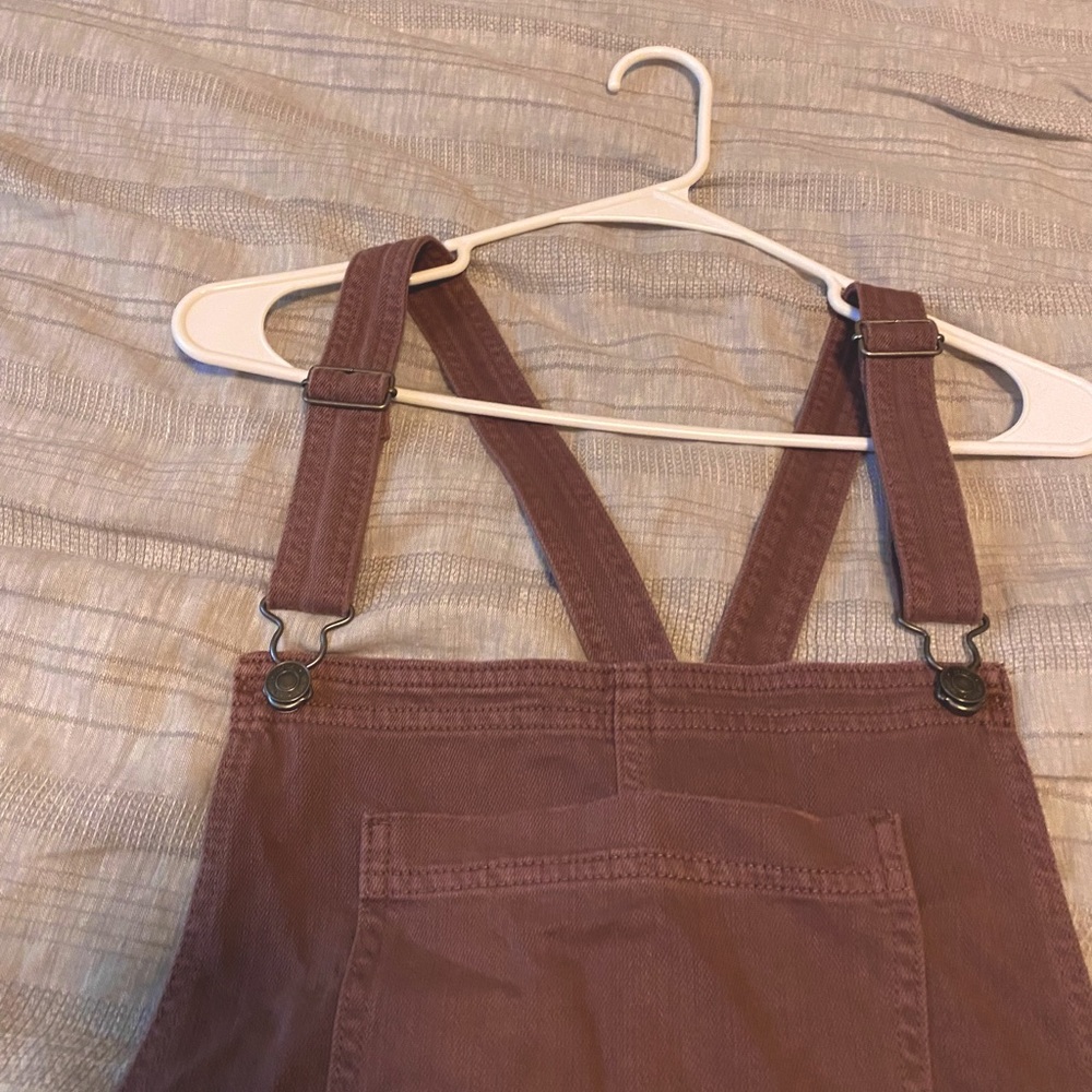 XXL Dusty Rose American Eagle Short Overalls